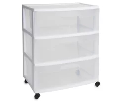 White 3-Drawer Cart