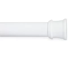 White Fashion Shower Rod, (24" - 40")