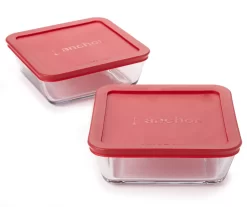 Food Storage Containers With Lids, 4-Piece Set