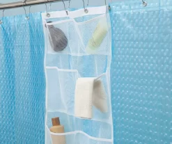 White Mesh 6-Pocket Bath Organizer -Home Decor Store 810306505 2