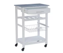 Smith Granite Top Kitchen Cart With Storage Basket -Home Decor Store 810389661 A0 6