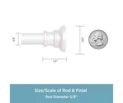 Brushed Nickel Twist & Fit No Tools Tension Window Curtain Rod, (28" - 48") -Home Decor Store 810430284 3