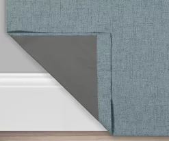 Anya Navy Blackout Rod Pocket Curtain Panel Pair, (84") -Home Decor Store 810442246 3