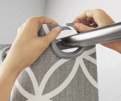 Emma Star Circle EZ Hang Fabric Shower Curtain -Home Decor Store 810459103 A8 4