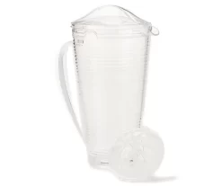 Clear Acrylic 2-Quart Pitcher With Lid & Flavor Infuser
