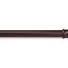 Chocolate Twist & Fit No Tools Tension Utility Rod, (42" - 72")