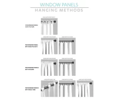 Evelyn Medallion Gray & White Room-Darkening Rod Pocket Curtain Panel Pair, (95") -Home Decor Store 810468104 5