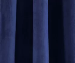 Prima Velvet Navy Room-Darkening Grommet Curtain Panel Pair, (95") 9 Prima Velvet Navy Room-Darkening Grommet Curtain Panel Pair, (95") -Home Decor Store 810468170 2