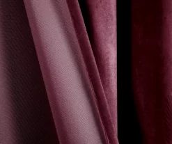 Prima Velvet Plum Room-Darkening Grommet Curtain Panel Pair, (84") 11 Prima Velvet Plum Room-Darkening Grommet Curtain Panel Pair, (84") -Home Decor Store 810468177 4