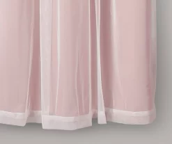 Lush Pink Blackout Grommet Curtain Panel Pair With Sheer Overlay, (63") 13 Lush Pink Blackout Grommet Curtain Panel Pair With Sheer Overlay, (63") -Home Decor Store 810468197 6