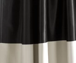 Montego Stripe Black Room-Darkening Rod Pocket Curtain Panel Pair, (84") -Home Decor Store 810468213 2