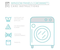 Umbre Fiesta Blush & Gray Ombre Room-Darkening Grommet Curtain Panel Pair, (95") -Home Decor Store 810468223 3 1