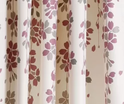 Weeping Flowers Purple & Gray Room-Darkening Rod Pocket Curtain Panel Pair, (84") 8 Weeping Flowers Purple & Gray Room-Darkening Rod Pocket Curtain Panel Pair, (84") -Home Decor Store 810468241 2