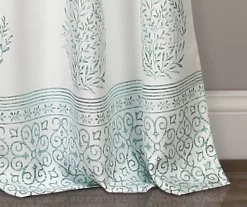 Teardrop Leaf Room-Darkening Back Tab Curtain Panel Pair -Home Decor Store 810468291 3