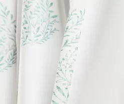 Teardrop Leaf Room-Darkening Back Tab Curtain Panel Pair -Home Decor Store 810468294 4