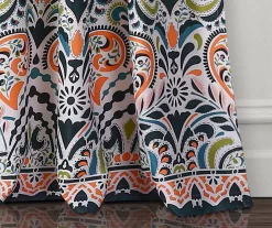 Clara Paisley Room-Darkening Rod Pocket Curtain Panel Pair -Home Decor Store 810468304 3