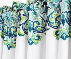 Clara Paisley Room-Darkening Rod Pocket Curtain Panel Pair -Home Decor Store 810468305 4