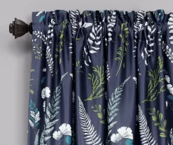 Devonia Allover Floral Room-Darkening Rod Pocket Curtain Panel Pair 35 Devonia Allover Floral Room-Darkening Rod Pocket Curtain Panel Pair -Home Decor Store 810468317 1