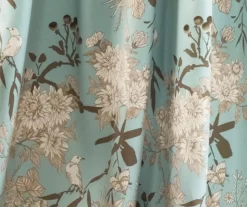 Botanical Garden Blue Room-Darkening Rod Pocket Curtain Panel Pair, (95") -Home Decor Store 810468364 3