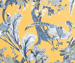Dolores Yellow & Blue Floral Room-Darkening Rod Pocket Curtain Panel Pair, (63") 10 Dolores Yellow & Blue Floral Room-Darkening Rod Pocket Curtain Panel Pair, (63") -Home Decor Store 810468408 3