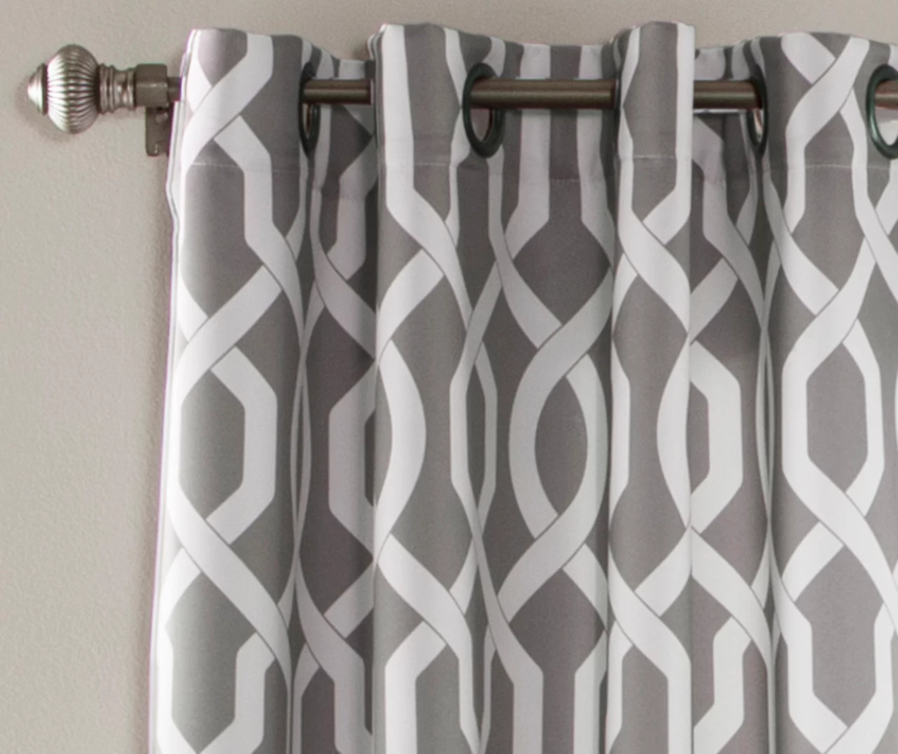 Edward Trellis Room-Darkening Grommet Curtain Panel Pair 10 Edward Trellis Room-Darkening Grommet Curtain Panel Pair - Image 10