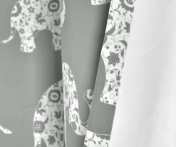 Elephant Parade Gray Room-Darkening Grommet Curtain Panel Pair, (84") -Home Decor Store 810468420 4