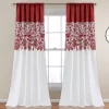 Estate Garden Room-Darkening Rod Pocket Curtain Panel Pair