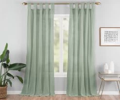 Vue Priya Semi-Sheer Tab Top Curtain Panel -Home Decor Store 810474074 1