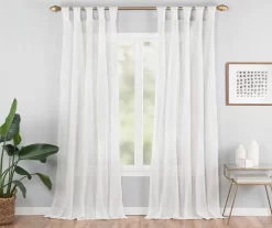 Vue Priya Semi-Sheer Tab Top Curtain Panel -Home Decor Store 810474128 1
