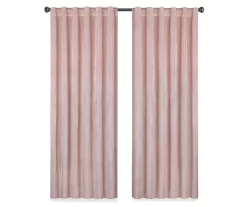 Harper Blush Velvet Blackout Rod Pocket Curtain Panel, (95") 12 Harper Blush Velvet Blackout Rod Pocket Curtain Panel, (95") -Home Decor Store 810474942 4