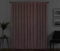 Harper Blush Velvet Blackout Rod Pocket Curtain Panel, (95") 14 Harper Blush Velvet Blackout Rod Pocket Curtain Panel, (95") -Home Decor Store 810474942 6