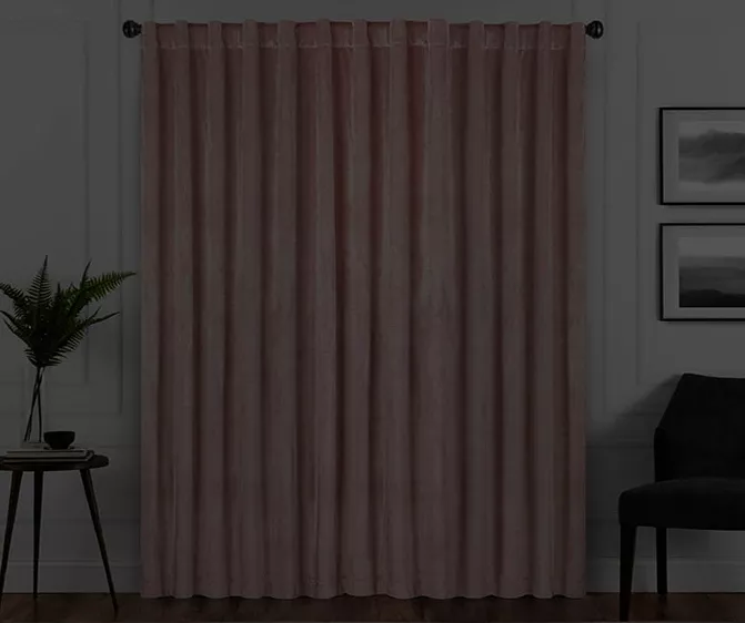 Harper Blush Velvet Blackout Rod Pocket Curtain Panel, (95") 6 Harper Blush Velvet Blackout Rod Pocket Curtain Panel, (95") - Image 6