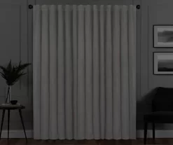 Harper Snow Velvet Blackout Rod Pocket Curtain Panel, (95") 14 Harper Snow Velvet Blackout Rod Pocket Curtain Panel, (95") -Home Decor Store 810474943 6