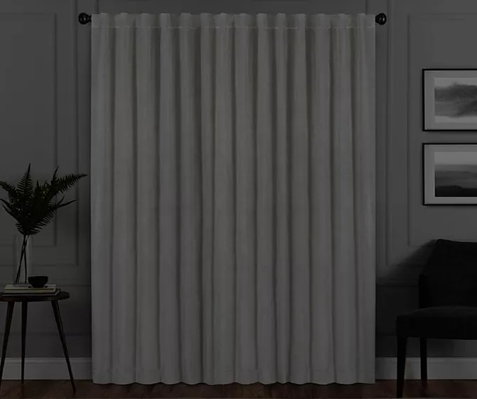 Harper Snow Velvet Blackout Rod Pocket Curtain Panel, (95") 6 Harper Snow Velvet Blackout Rod Pocket Curtain Panel, (95") - Image 6