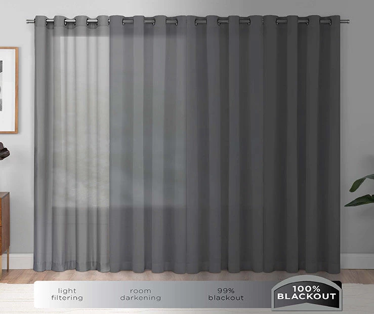 Harper Mushroom Velvet Blackout Rod Pocket Curtain Panel, (108") 8 Harper Mushroom Velvet Blackout Rod Pocket Curtain Panel, (108") - Image 8
