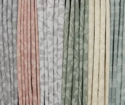 Nora Botanical Gray Blackout Rod Pocket Curtain Panel, (84") 15 Nora Botanical Gray Blackout Rod Pocket Curtain Panel, (84") -Home Decor Store 810474958 7