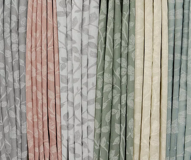 Nora Botanical Gray Blackout Rod Pocket Curtain Panel, (63") 7 Nora Botanical Gray Blackout Rod Pocket Curtain Panel, (63") - Image 7