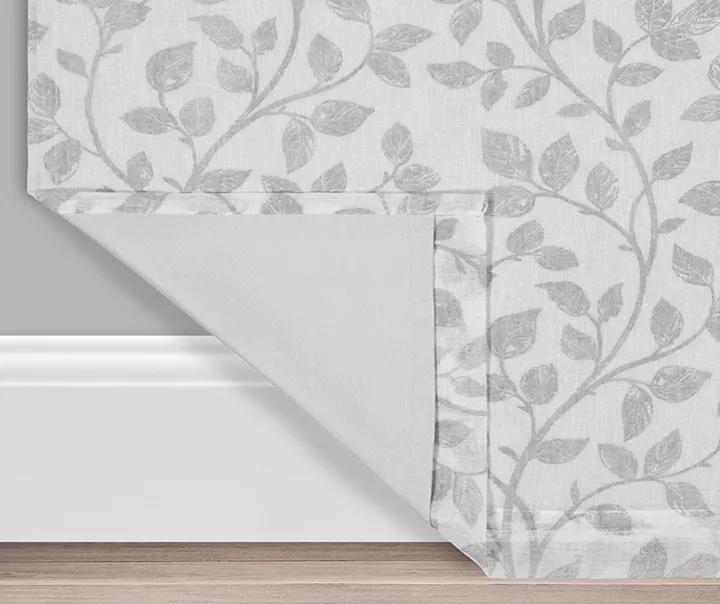 Nora Botanical White Blackout Rod Pocket Curtain Panel, (63") 3 Nora Botanical White Blackout Rod Pocket Curtain Panel, (63") - Image 3