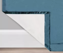 Harper Teal Velvet Blackout Rod Pocket Curtain Panel, (84") 11 Harper Teal Velvet Blackout Rod Pocket Curtain Panel, (84") -Home Decor Store 810475065 3