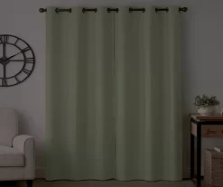 Gabriella Sage Blackout Grommet Curtain Panel, (84") -Home Decor Store 810475078 6