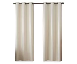 Gabriella Ivory Blackout Grommet Curtain Panel, (84") 12 Gabriella Ivory Blackout Grommet Curtain Panel, (84") -Home Decor Store 810475132 4
