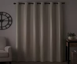 Gabriella Ivory Blackout Grommet Curtain Panel, (84") 14 Gabriella Ivory Blackout Grommet Curtain Panel, (84") -Home Decor Store 810475132 6