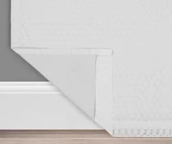 Nora Crochet White Blackout Rod Pocket Curtain Panel, (95") 11 Nora Crochet White Blackout Rod Pocket Curtain Panel, (95") -Home Decor Store 810475286 3