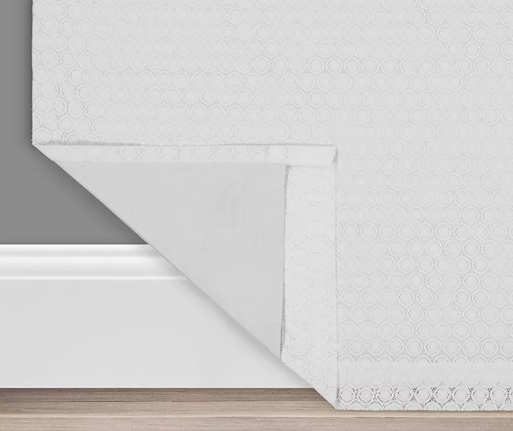 Nora Crochet White Blackout Rod Pocket Curtain Panel, (95") 3 Nora Crochet White Blackout Rod Pocket Curtain Panel, (95") - Image 3