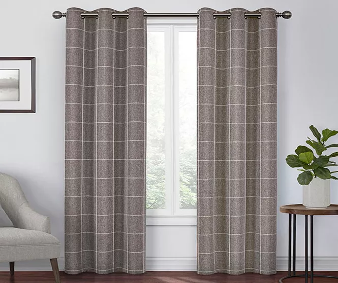 Peconic Chocolate Blackout Grommet Curtain Panel, (84") 1 Peconic Chocolate Blackout Grommet Curtain Panel, (84")