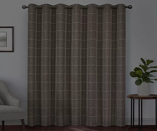 Peconic Chocolate Blackout Grommet Curtain Panel, (84") 6 Peconic Chocolate Blackout Grommet Curtain Panel, (84") - Image 6