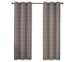 Peconic Chocolate Blackout Grommet Curtain Panel, (63") -Home Decor Store 810475405 4