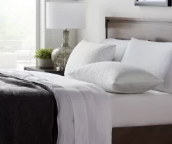 Fiber & Shredded Memory Foam Pillow With Zippered Inner Cover