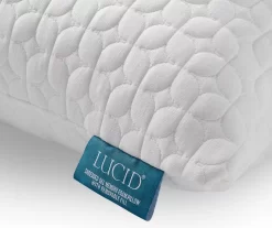 Fiber & Shredded Memory Foam Pillow With Zippered Inner Cover -Home Decor Store 810490764 810490765 810490766 810490767 810490768 810490769 5 1