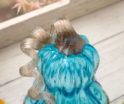 Blue Speckled Glass Gourd -Home Decor Store 810491580 A0 4